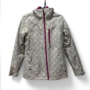 Columbia Women's Plaid Gray Ski Jacket
